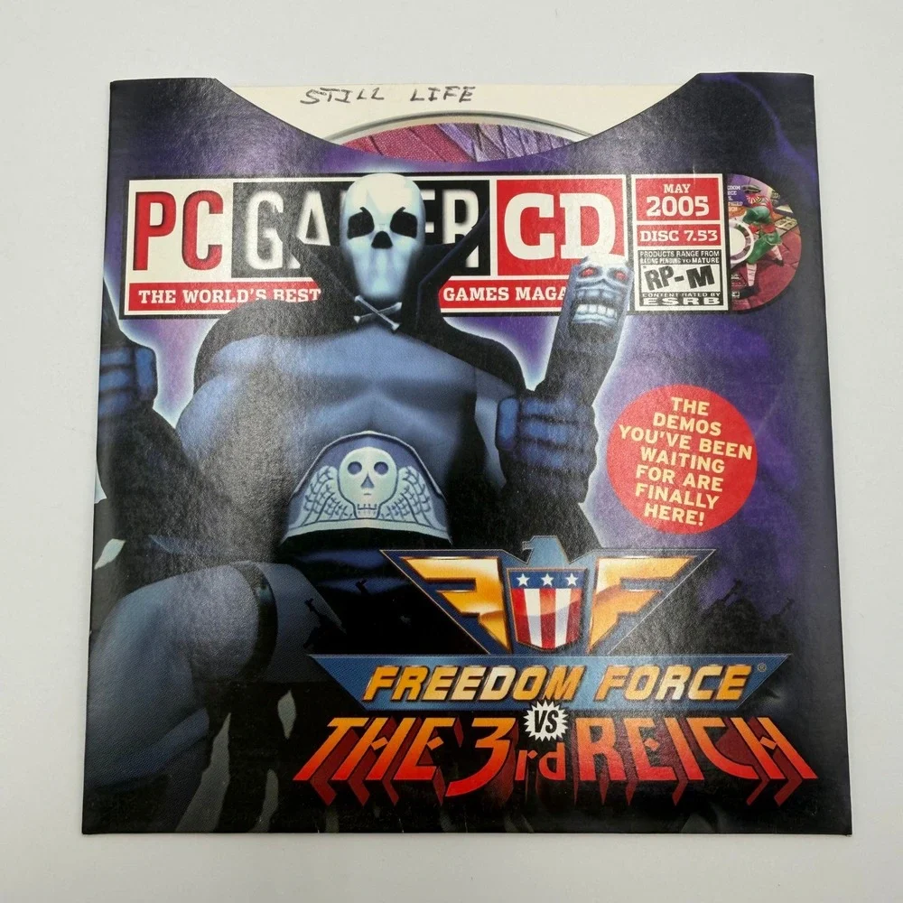 PC Gamer CD May 2005 Disc 7.53 Freedom Force vs The 3rd Reich Demo Vintage